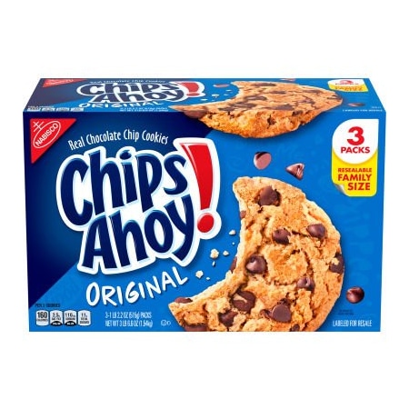 Green Rabbit Holdings Nabisco Chips Ahoy Cookies, 3.4 lb 22000425